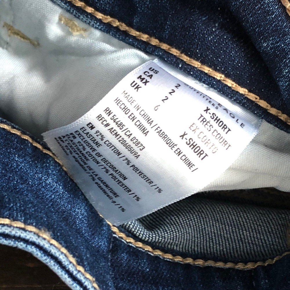 American Eagle Highest Rise Jeggings, Size 2 X-Short - Like New - Picture 4 of 4